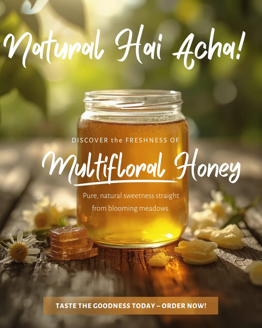Pure Kashmiri Multifloral Honey – Filtered